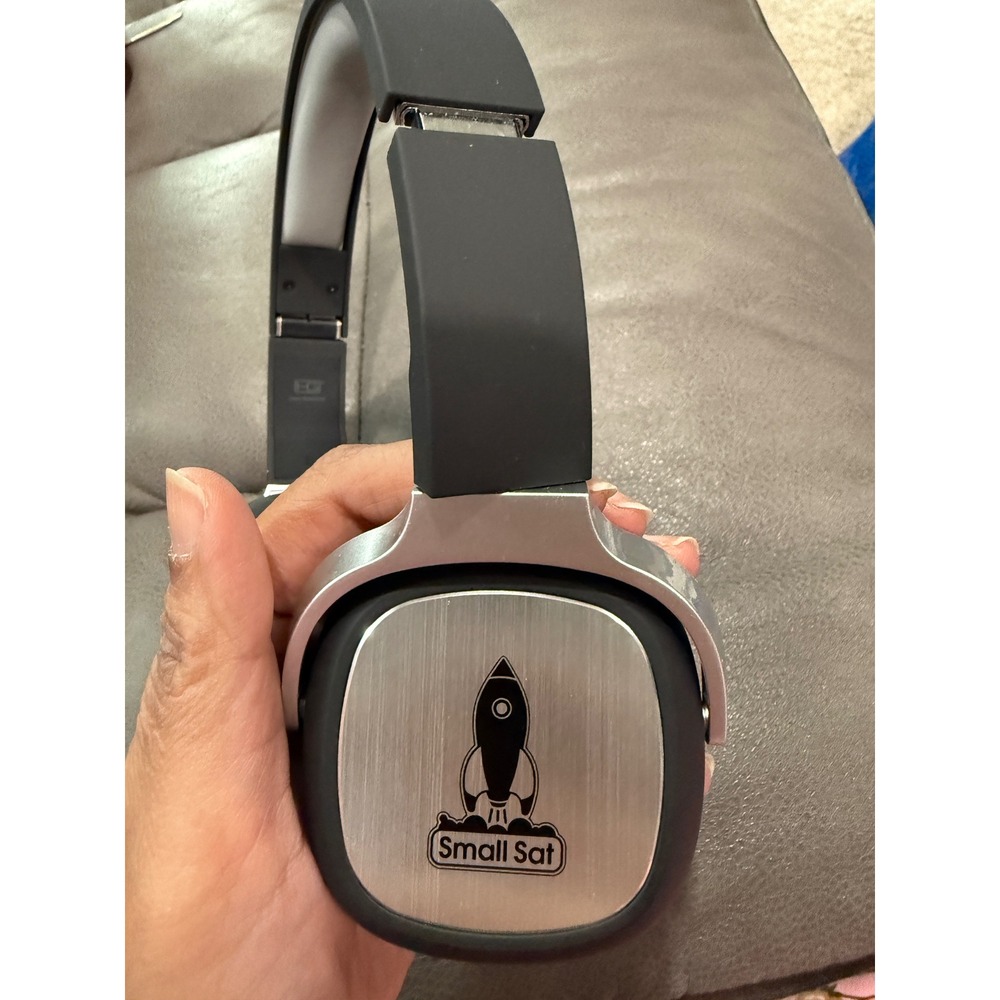 Roboz T7842 Wireless Headphones Small Sat‎ Rocket Logo Bluetooth